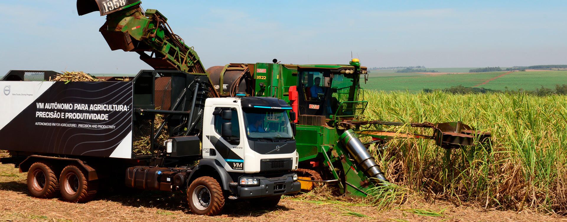 Zelfrijdende Volvo-truck zorgt voor grotere oogst Braziliaans suikerriet
