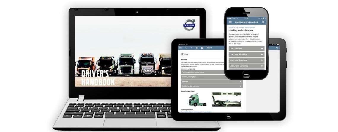 Volvo Trucks chauffeurshandboek app voor tablet en smartphone