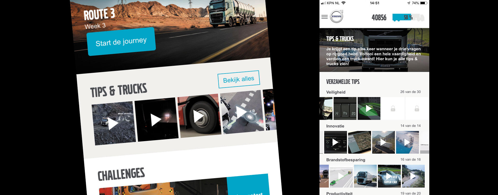 Truck Start App helpt chauffeur op weg met nieuwe Volvo-truck